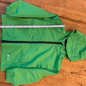 Bright green Oaki Raincoat